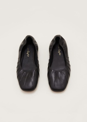 Phase Eight Elasticated Flats Black Canada | VMAGXQ-140